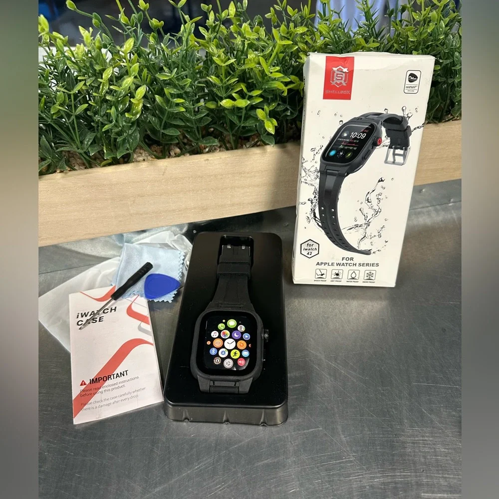 Waterproof Apple Watch Case & Band 45mm